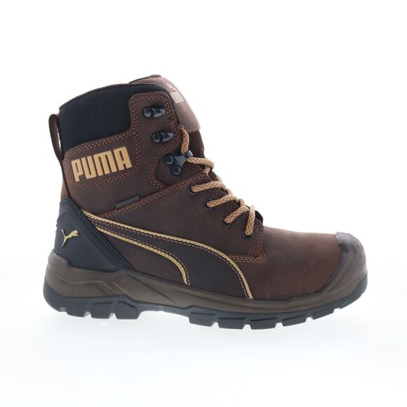 Puma Safety Mens Conquest Soft Toe CTX High Waterproof EH SR Brown Boots  (NWT)